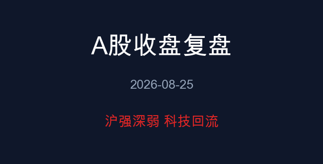 A股收盘复盘 08-25